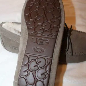 UGG | Shoes | Nib Ugg Mens Suede Shearling Slip On Tie 